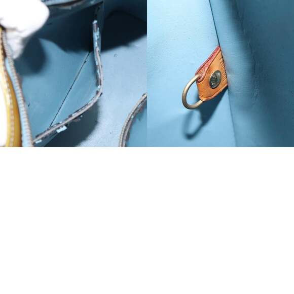 LOUIS VUITTON Monogram Vernis Houston Hand Bag Baby Blue M91005 - Picture 13 of 13